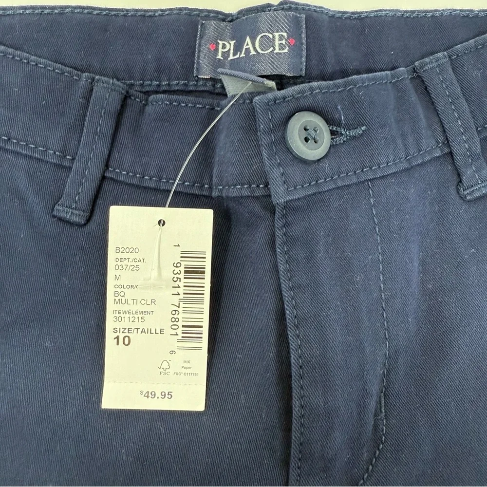 The Children’s Place NWT Blue Khaki Skorts Shorts Bundle Size 10 Uniform School